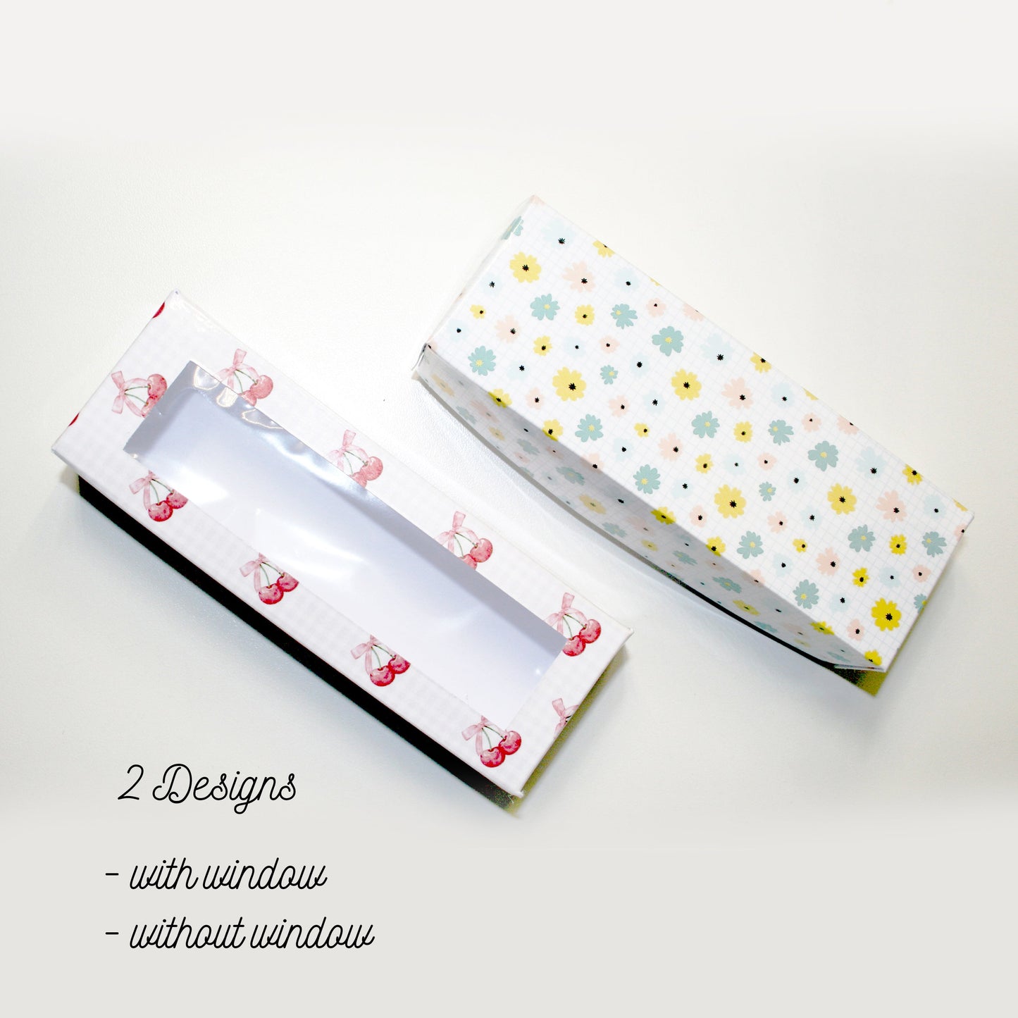 Rectangle Long Gift Box with window ( extra Display Card for Keychain Macrame ) Craftie Cactus