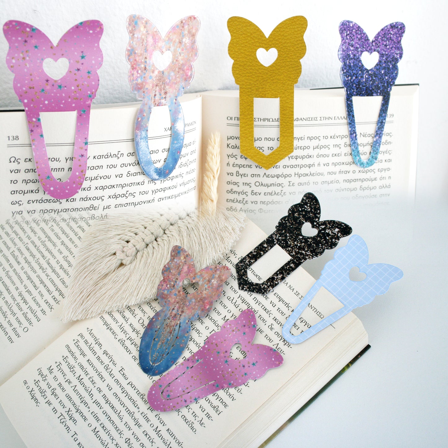 Butterfly Paperclip Bookmark Svg Template for Book Lovers | Cute Reading Accessories | Bookmark Cut Files | Gifts for book lovers