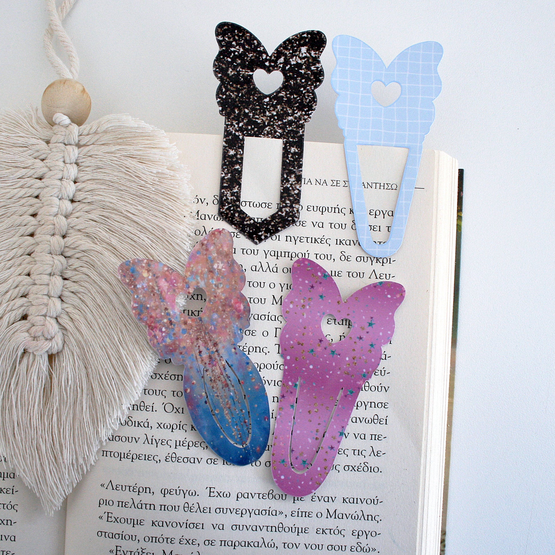 Butterfly Paperclip Bookmark Svg Template for Book Lovers | Cute Reading Accessories | Bookmark Cut Files | Gifts for book lovers