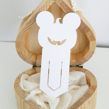 Halloween Pumpkin Paperclip Bookmark Svg Template for Book Lovers | Cute Reading Accessories | Bookmark Cut Files | Gifts for book lovers