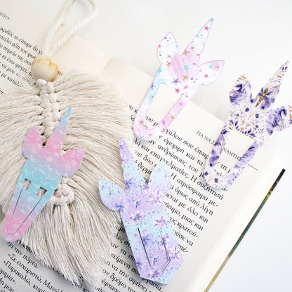 Unicorn Paperclip Bookmark Svg Template for Book Lovers | Cute Reading Accessories | Bookmark Cut Files | Gifts for book lovers
