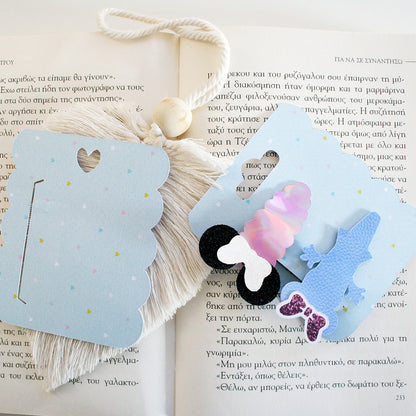 Scalloped Barrettes Display Card Svg | Hair Packaging Card Template | Small Business Packaging