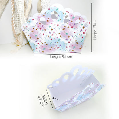 Tiara Treat Box Template Svg - Girl Party Packaging Craftie Cactus