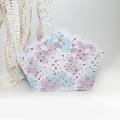 Tiara Treat Box Template Svg - Girl Party Packaging Craftie Cactus