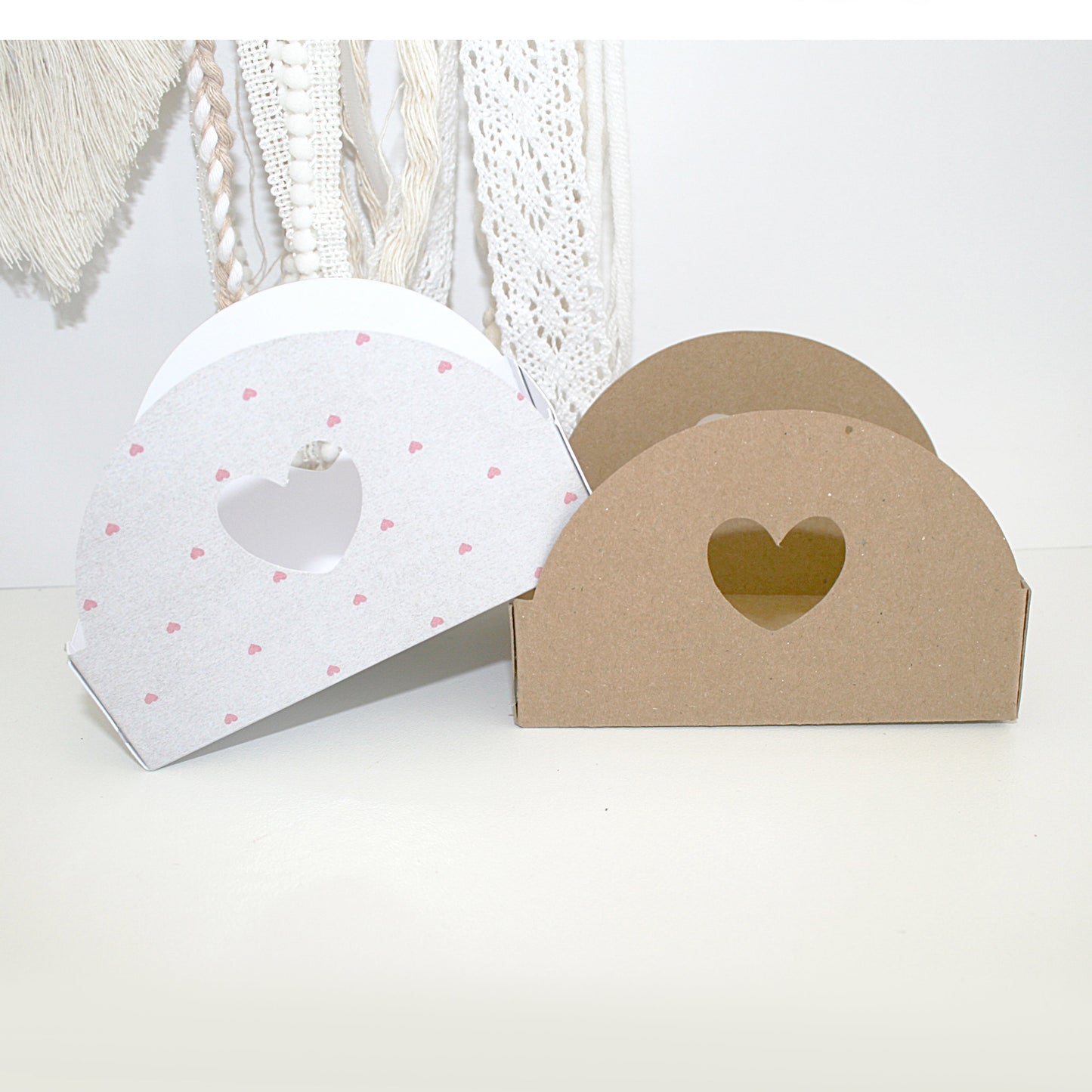 Sweet Wedding Favor Box with heart Template - Wedding Treat Box Svg Craftie Cactus