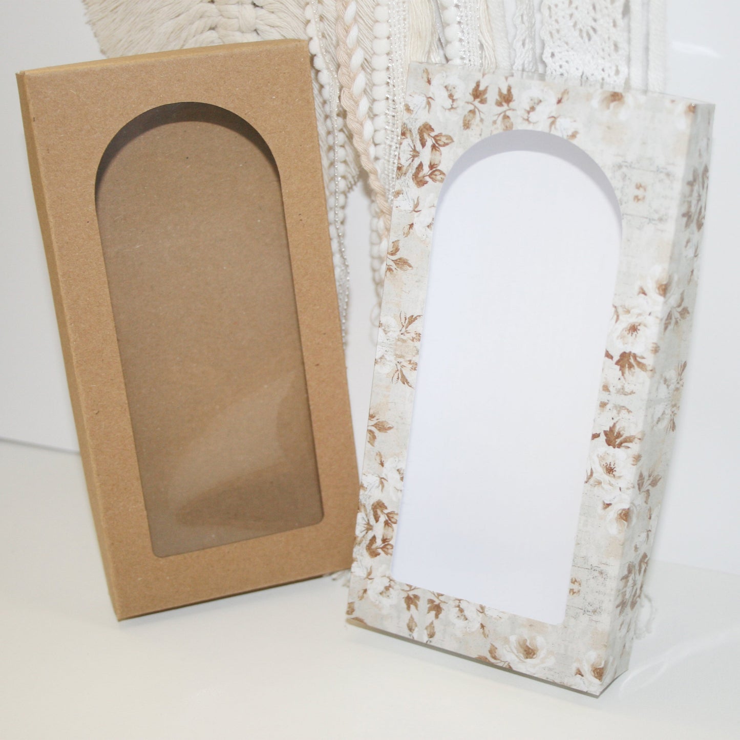 Boho Wedding Favor Box Template with window Craftie Cactus