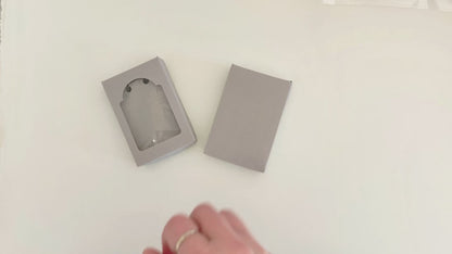 Boho Box Template with Window for Keychain Packaging