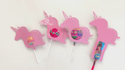 Unicorn Lollipop Holder Template - Candy Packaging