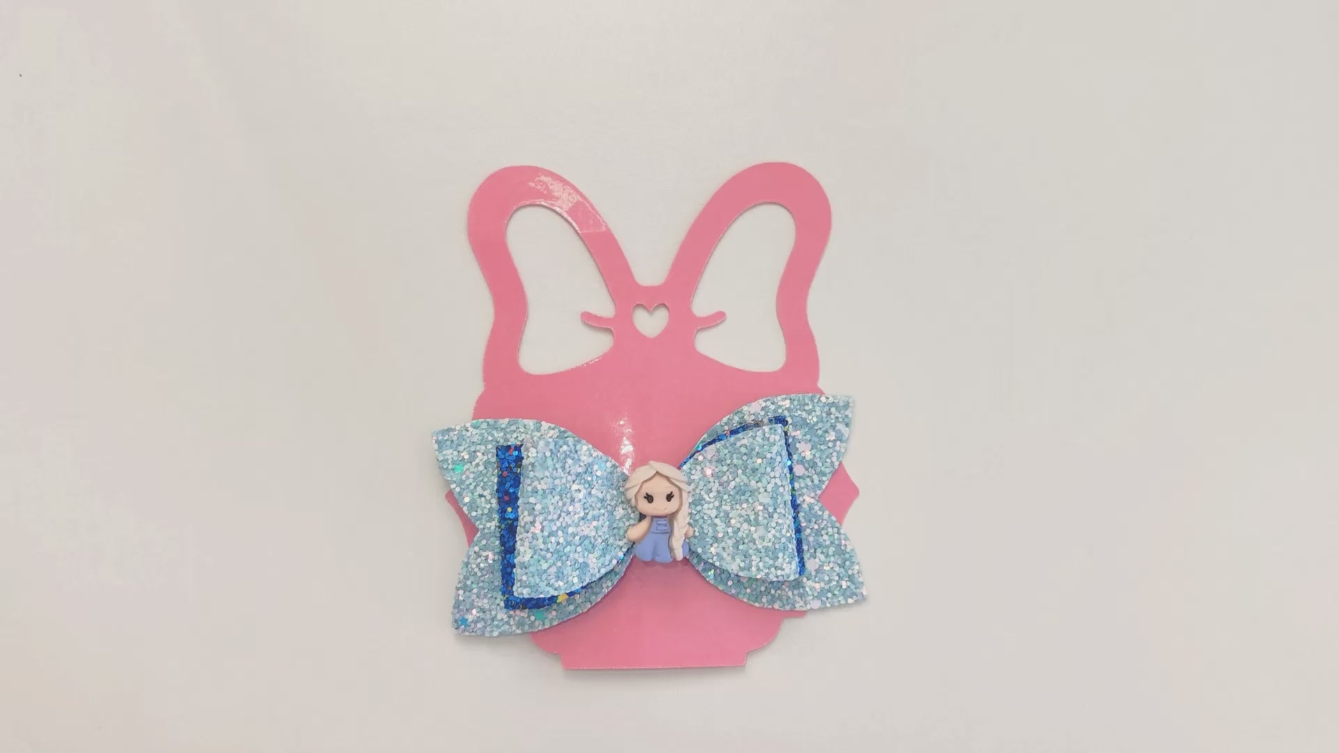  Display Card Template for Hair Bow Packaging