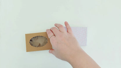 Gift Box Template Svg - with scalloped window