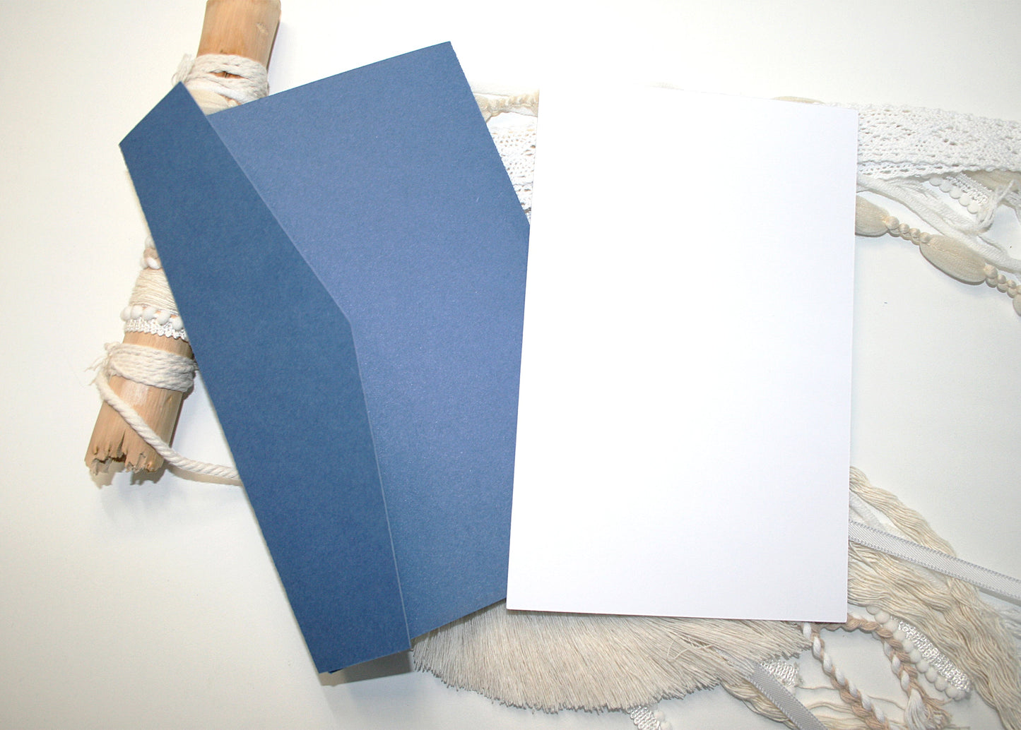Tri Fold Wedding Envelope with pocket Cards & Envelope Template SVG n.4 Craftie Cactus