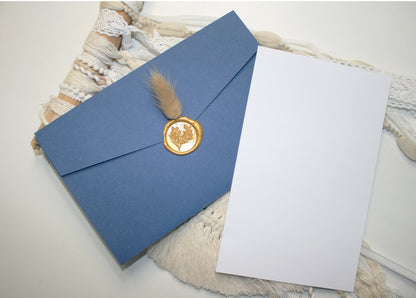 Tri Fold Wedding Envelope with pocket Cards & Envelope Template SVG n.4 Craftie Cactus
