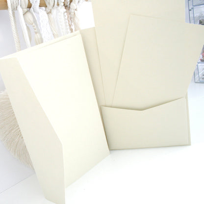 Tri Fold Wedding Envelope with pocket Cards & Envelope Template SVG n.1 Craftie Cactus