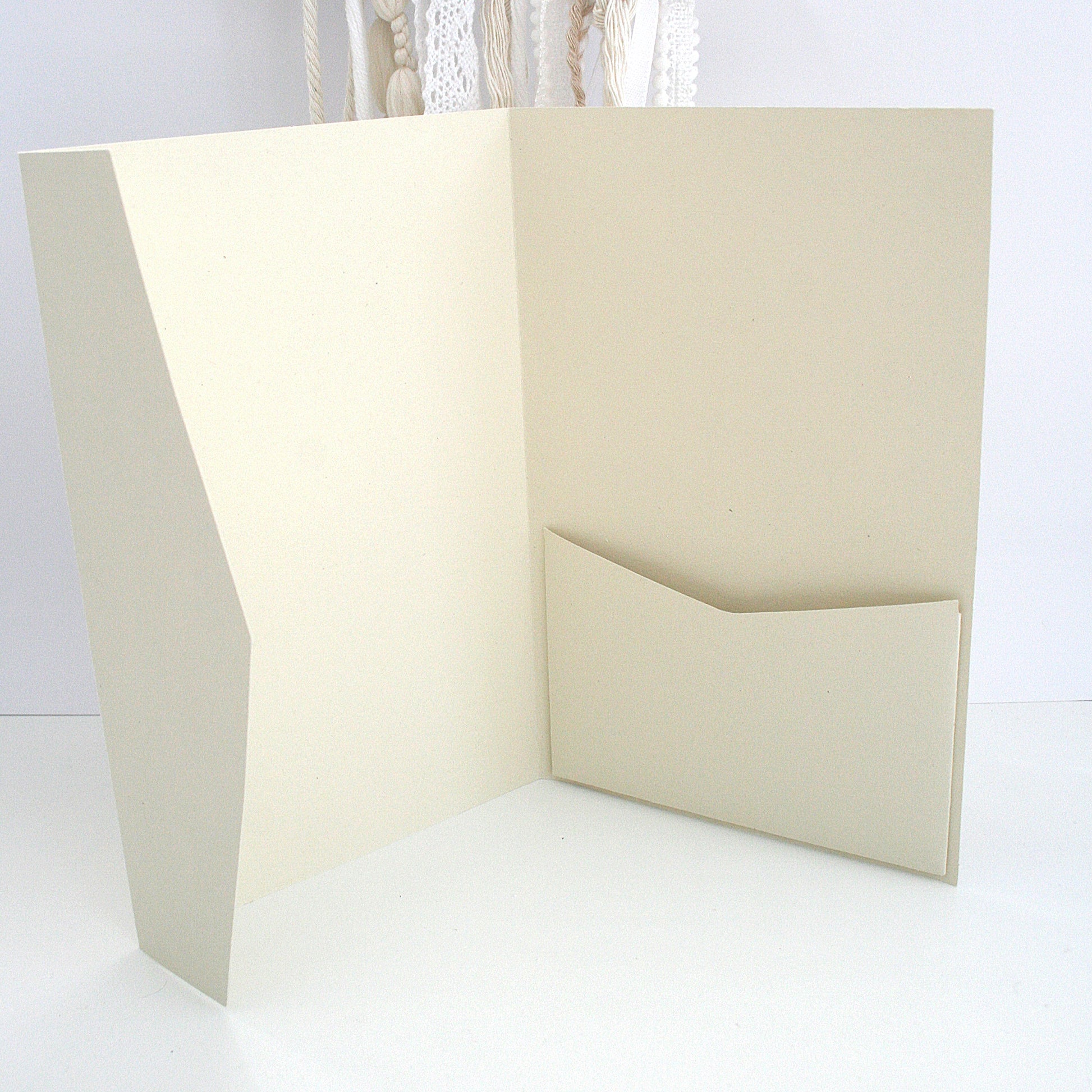 Tri Fold Wedding Envelope with pocket Cards & Envelope Template SVG n.1 Craftie Cactus