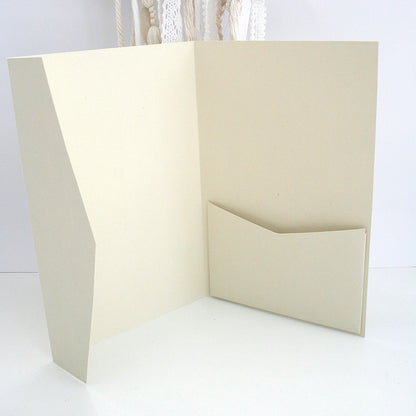 Tri Fold Wedding Envelope with pocket Cards & Envelope Template SVG n.1 Craftie Cactus